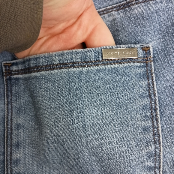 WHITE HOUSE BLACK MARKET Cropped Girlfriend Blue Jeans Preppy Clueless (#1,352) - Picture 6 of 9